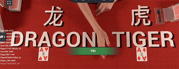 Bonuses for Dragon Tiger at Bet365